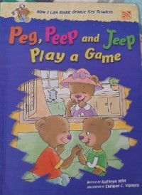 Peg, peep and jeep play a game